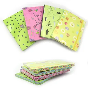 Notepad A5/80 sheet "JO" /NA580013/ on rubber band "Flowers" quantity edge 70g, mix (1/16)