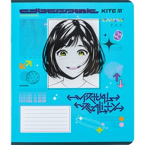 Student's notebook "Kite" 12 sheets # /K24-232-1/ "Kite Anime" soft touch + UV varnish (25/600)