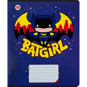 Student's notebook "Kite" 12 sheets == /DC24-234/ "DC Batman" Hebrew varnish + UV varnish (25/600)