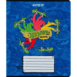 Student's notebook "Kite" 18 sheets # /HW24-236/ "Hot Wheels Skate" Hebrew varnish + UV varnish (20/400)
