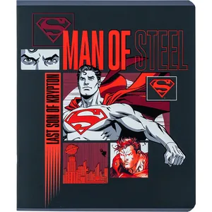 Student's notebook "Kite" 24 sheets # /DC24-238/ "DC Justice League" soft touch + UV varnish (20/320)