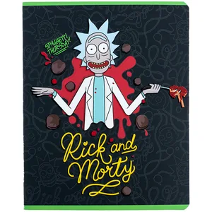 Student's notebook "Kite" 24 sheets == /RM24-239/ "Rick & Morty" soft touch + UV varnish (20/320)