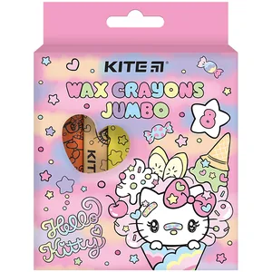 Wax chalk "Kite" /HK24-076/ Jumbo, 8 col. "Hello Kitty" (12/144)