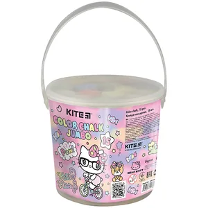 Colored chalk 15 pcs. "Kite" /HK24-074/ Jumbo, bucket "Hello Kitty" (1/24)