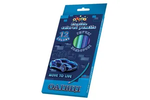 Colored pencils "Kidis" 12 col. /9167/ Move to Live, plastic (1/12/240)
