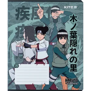 Student's notebook "Kite" 12 sheets # /NR24-232/ "Naruto" Hebrew varnish + UV varnish (25/600)