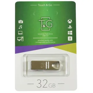 Флеш пам'ять "T&G" 32GB металева серія 117 срібло