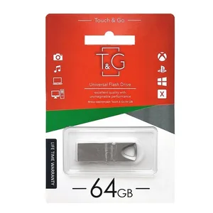 Флеш пам'ять "T&G" 64GB металева серія 117 срібло (G)