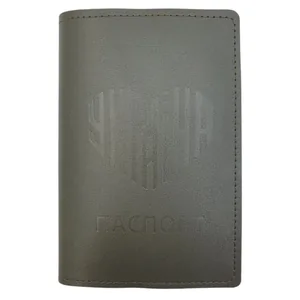 Cover Passport "4PROFI" /19851/902/ leatherette, passport Ukraine inscription in the shape of a heart khaki embossing