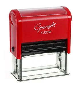 Attachment for stamp "GaismA" /S-2258 June/ plastic 22x58 mm, red (1/12)