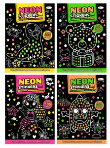 Розмальовка А4/16 "Апельсин" /РМ-69/ "NEON STICKERS book" з неоновими наклейками (2арк) МІКС (1/16)
