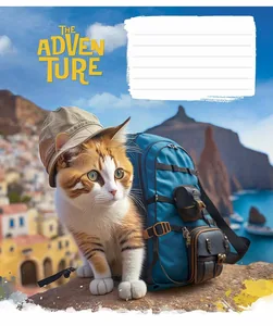 Student's notebook "Star" 12 sheets == /3285L/ "Best adventure" VD-lacquer (night) (30/360)