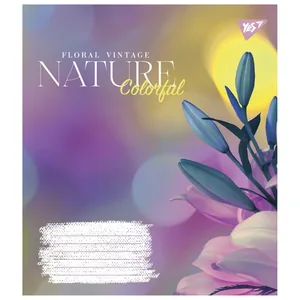 Student's notebook "YES" 60 sheets == /767160/ "Nature colorful" (10/160)