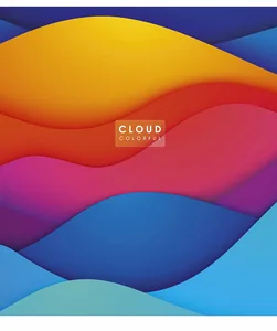 Student's notebook "Genius" 48 sheets == /3161L/ "Cloud colorful" UV varnish (nate) (10/100)