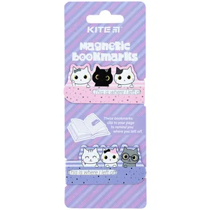 Set of magnetic bookmarks-indicators "Kite" /K24-496-3/ Cats (1/24/270)