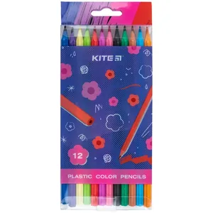 Colored pencils "Kite" 12 pcs. /K24-049-1/ Kite Flower, plastic (1/12/192)