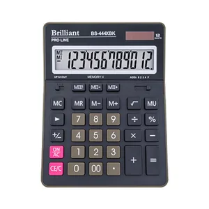 Калькулятор "Brilliant" /BS-444XBK/ настол, 12-розр., 2пам, 155*203*36 мм