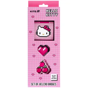 Нашивка "Kite /HK25-3012-2/ на липучці, 3 шт., 3012-2 Hello Kitty (1/30)