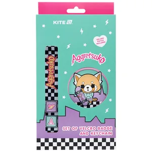 Набір нашивка та підвіска "Kite" /AR25-3010-1/ 2 шт., 3010-1 Aggretsuko (1/30)