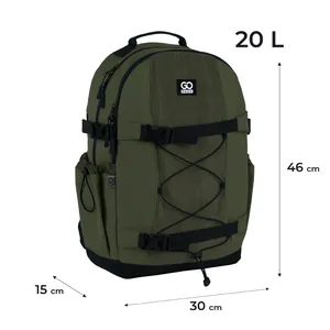 Рюкзак "GoPack" /GO25-186L-3/ Education Teens 186 хакі (1/10)