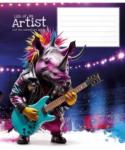 Student's notebook "Skolyarik" 12 sheets ==/3413L/ "Cool adventures" select. UV varnish (neate) (30/300)