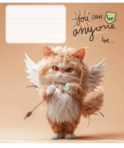 Student's notebook "Skolyarik" 12 sheets # /3436K/ "You can be anyone" VD lacquer (nayte) (30/300)