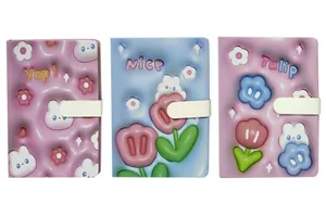 Notebook 80 sheets "WB" /5203/ magnets, cover with 3D effect 70g/m2 #