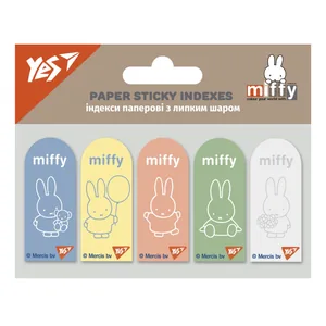 Індекс регістри "YES " /170440/ ПАПЕРОВІ "Miffy", 55*22мм  (5диз.*20арк.) (1/24/288)