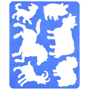 Stencil "1B" /940355/ plastic "Family animals" 20x16 (1/10/120)