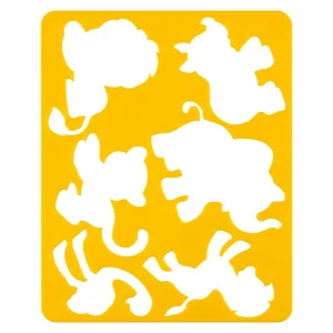 Stencil "1B" /940351/ plastic "Animals from the zoo" 20x16 (1/10/120)