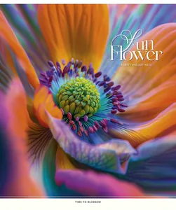Student's notebook "Schoolboy" 60 sheets # /3456K/ "Sun Flower" UV varnish (girl) (10/80)