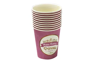 Disposable cups "WB" /10396/ cardboard 250 ml., 228 gr. 10 pcs/pack (1)