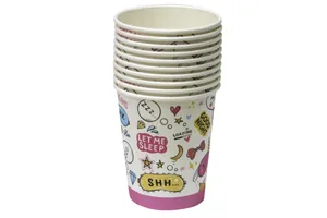 Disposable cups "WB" /10387/ cardboard 250 ml., 228 gr. 10 pieces/pack (1)