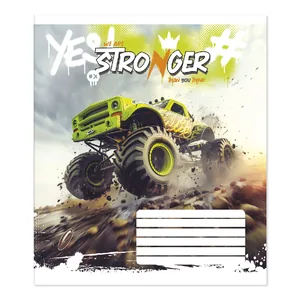 Student's notebook "Feather" 12 sheets == /TV-307/ №0155 "Monster truck" offset paper 50-53 g/m2 (25/600)