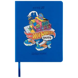 School diary "Kite" /HW25-264/ hard cover. PU, Hot Wheels Skate (1/18)
