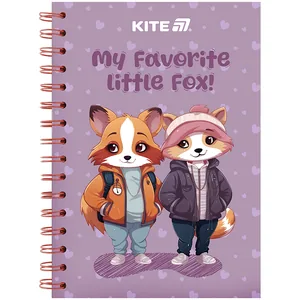 Notebook A5/80 sheets. "Kite" /K25-1911-4/ on a spiral cardboard cover. # Cute 4 (1/10)