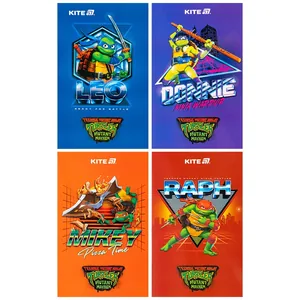 Скетчбук А6/50арк. "Kite" /NT25-195/ планшет, безлін. TMNT Mutant Mayhem (2023 Movie) (1/12)