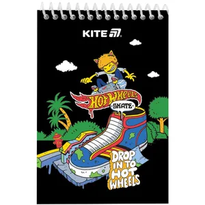 Sketchbook A6/48 sheets. "Kite" /HW25-196-2/ layer. spiral Hot Wheels Skate (1/20)