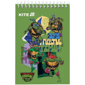 Скетчбук А6/48арк. "Kite" /NT25-196/ пласт. спіраль TMNT Mutant Mayhem (2023 Movie) (1/20)