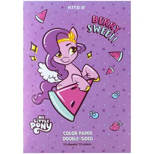 Папір кольоровий "Kite" /LP24-250/ двосторонній А4/(15арк/15кол) My Little Pony (1/50)