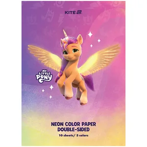 Папір кольоровий "Kite" /LP24-252/ неон A4/(10арк/5кол) My Little Pony (1/50)