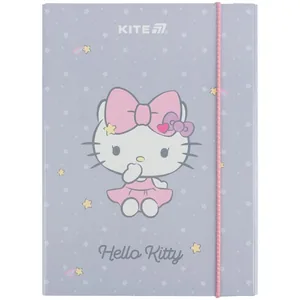 Папка для зошитів "Kite" /HK25-210-1/ В5 на гумці картон, Hello Kitty (1/10)
