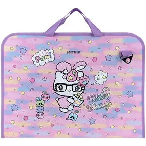 Briefcase A3+ with a zipper "Kite" /HK24-411/ 1 compartment, Hello Kitty (1/18)
