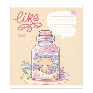 Student's notebook "Gold Brisk" 18 sheets == /TV-48/ №3406 "Mix girl", 60g/m2, UV varnish (20/480)