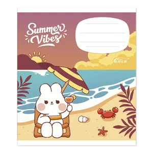 Student's notebook "Gold Brisk" 12 sheets # /TV-47/ #3501 "Favorite holidays", 60g/m2, UV varnish (25/500)