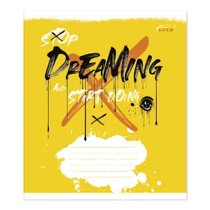 Student's notebook "Gold Brisk" 24 sheets # /TV-49/ #3528 "Bold style", 60g/m2, UV varnish (20/400)