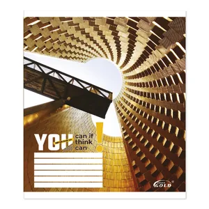 Student's notebook "Gold Brisk" 96 sheets # /TV-45/ #3542 Modern architecture, 60g/m2, UV varnish (10/120)