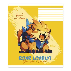 Student's notebook "Gold Brisk" 12 sheets == /TV-47/ №3514 Fantastic animals, 60g/m2, UV varnish (25/500)