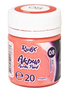 ACRYLIC for decoration "RUDIX" /850108/ matte Coral, 20 ml (1/12/48)