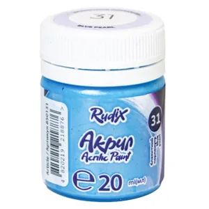 ACRYLIC for decoration "RUDIX" /850131/ Blue pearl, 20 ml (1/12/24)